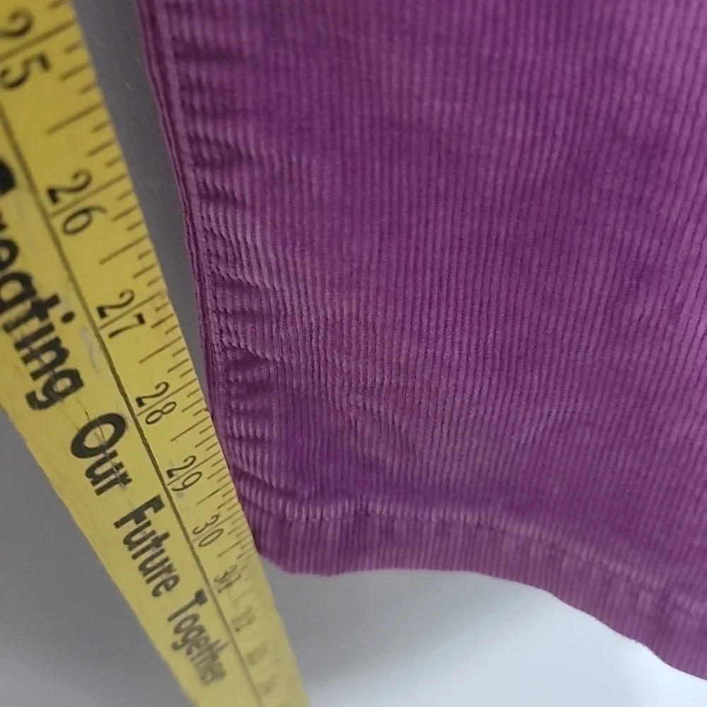 J. CREW Matchstick Lavender Pastel Goth Aesthetic Corduroy Straight Leg Pants